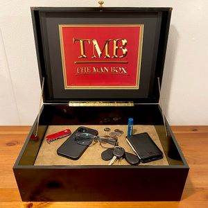 You need it! It’s here . . . 
The hottest item of the year
THE MAN BOX